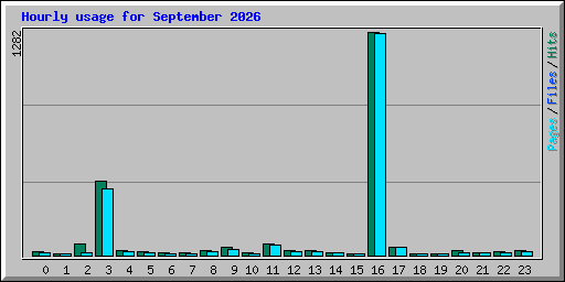 Hourly usage for September 2026
